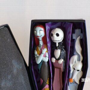 Tim Burtons Nightmare Before Christmas Candles in Coffin Box Disney Store #4018
